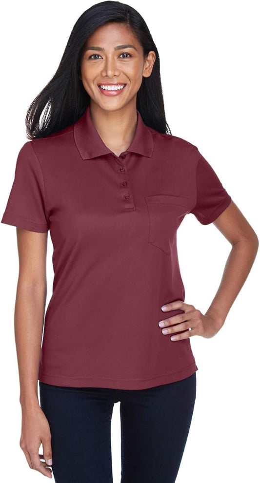 Ash City Core 365 Womens Origin Performance Piqué Polo with Pocket