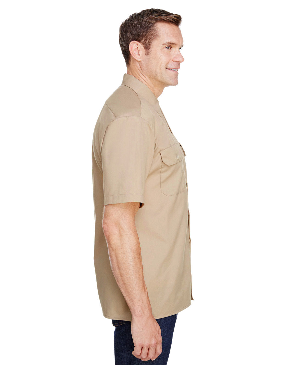 Dickies WS675 Men's FLEX Relaxed Fit Short-Sleeve Twill Work Shirt