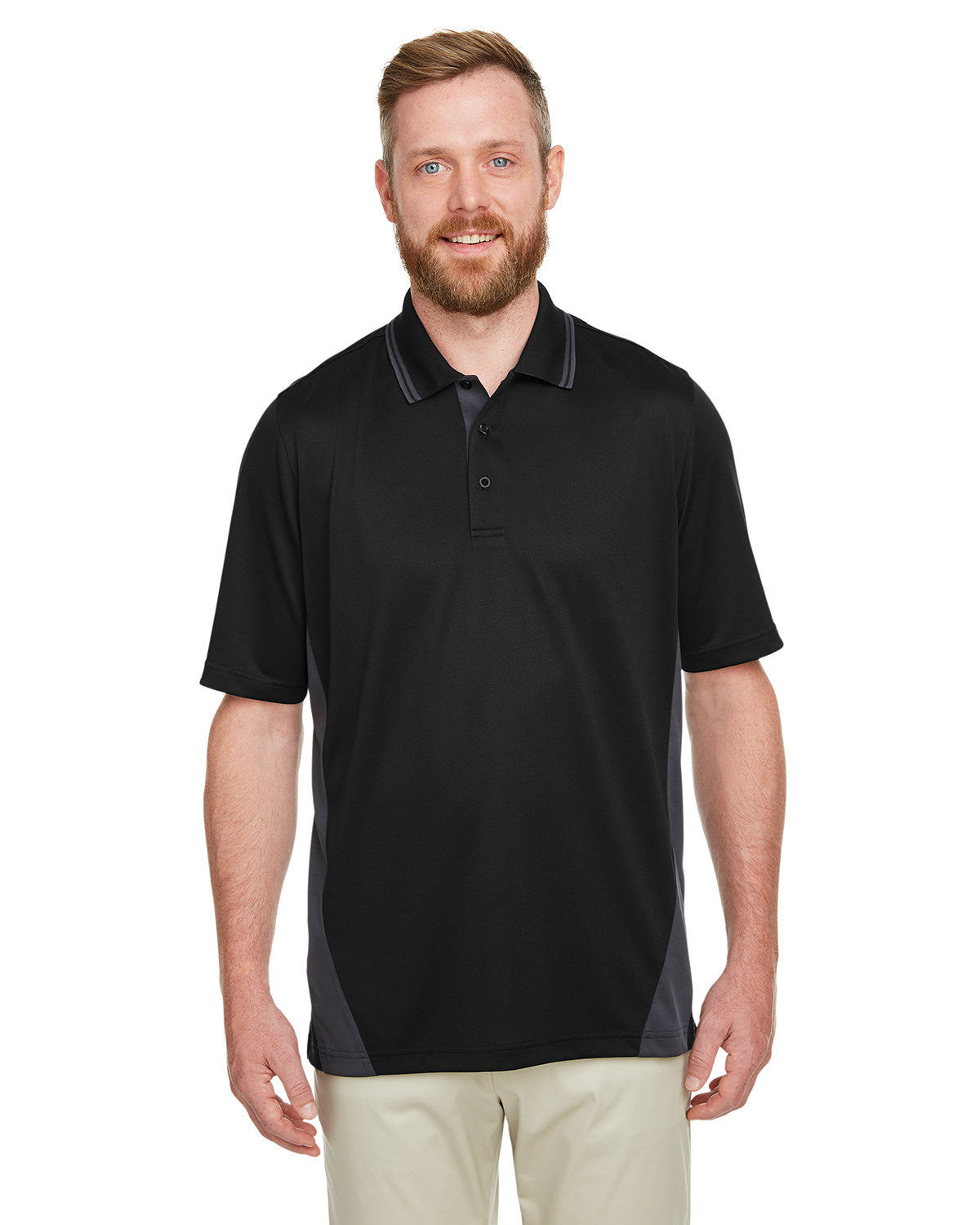 Harriton Men's Flash Snag Protection Plus IL Colorblock Polo