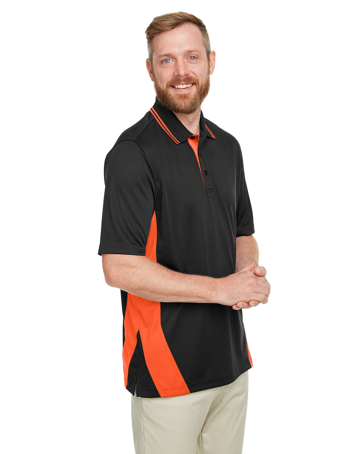 Harriton Men's Flash Snag Protection Plus IL Colorblock Polo